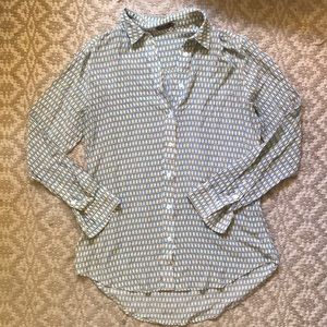 J.McLaughlin Silk Horsebit Shirt size XS